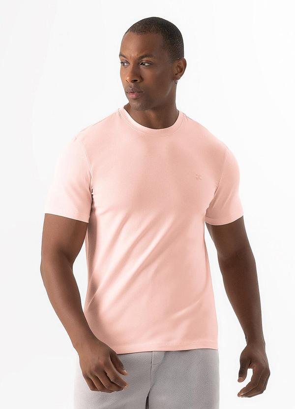 Exco - Camiseta em Algodão Rosa Claro