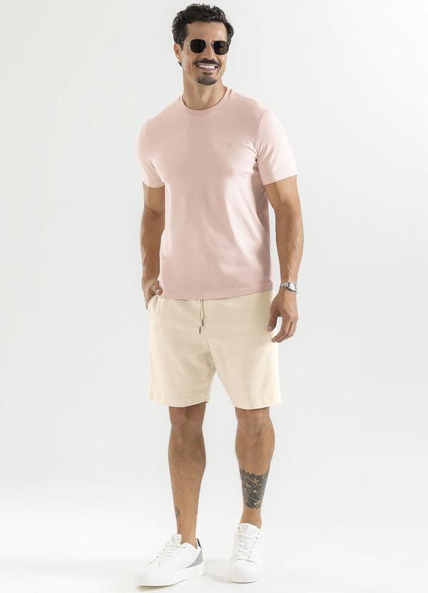 Exco - Camiseta em Algodão Rosa Claro 3