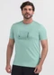 Exco - Camiseta em Algodão Marrom Escuro - variação: Verde Claro