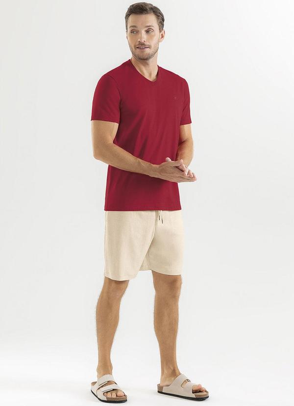 Exco - Camiseta em Algodão Vermelho Escuro 3