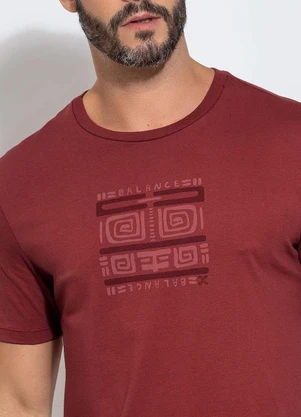 Exco - Camiseta em Algodão Vermelho - EXCO