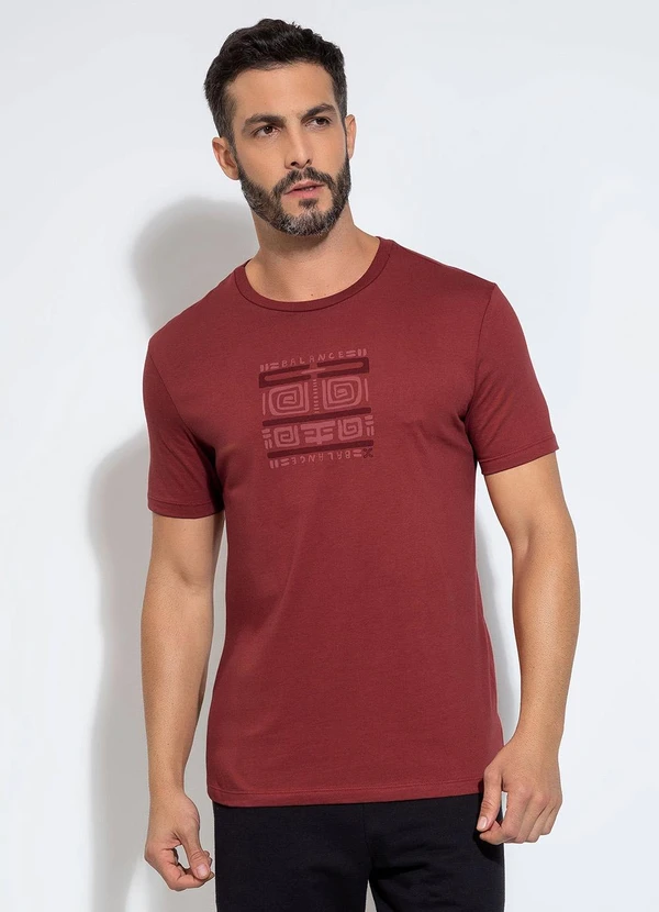 Exco - Camiseta em Algodão Vermelho