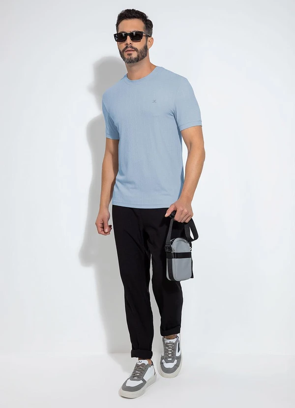 Exco - Camiseta em Canelado Azul 2