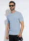 Exco - Camiseta em Canelado Azul - variação: Azul