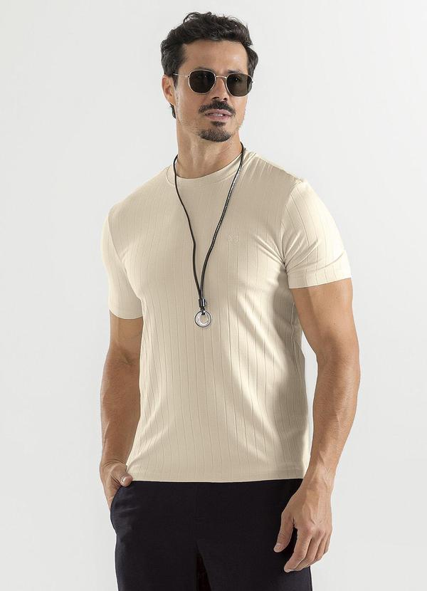 Exco - Camiseta em Canelado Bege