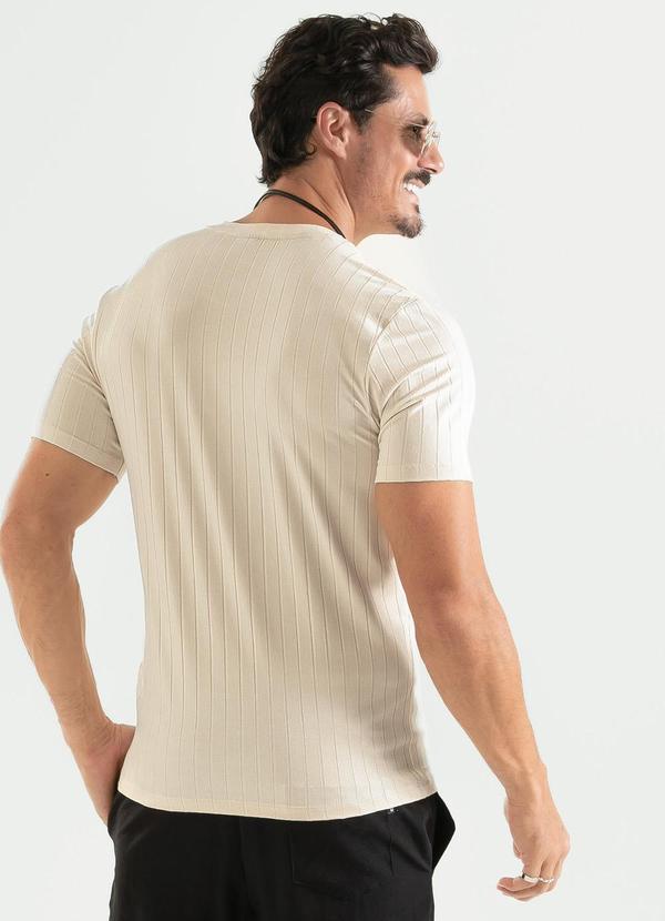 Exco - Camiseta em Canelado Bege 2