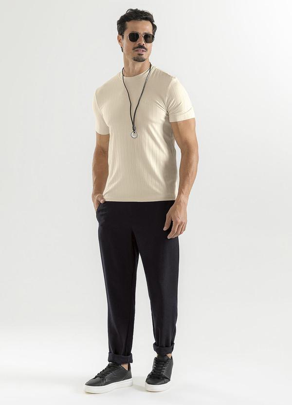 Exco - Camiseta em Canelado Bege 3