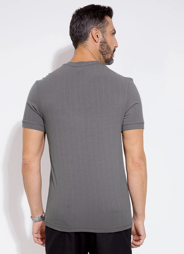 Exco - Camiseta em Canelado Cinza 2