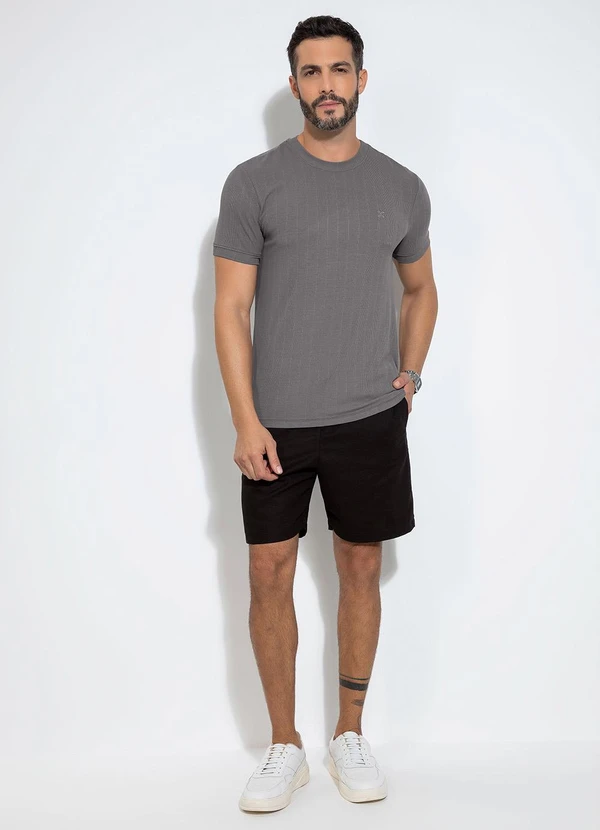 Exco - Camiseta em Canelado Cinza 3