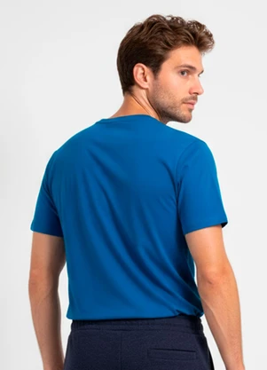 Fakini - Camiseta em Malha Azul - FAKINI
