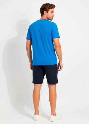 Fakini - Camiseta em Malha Azul - FAKINI