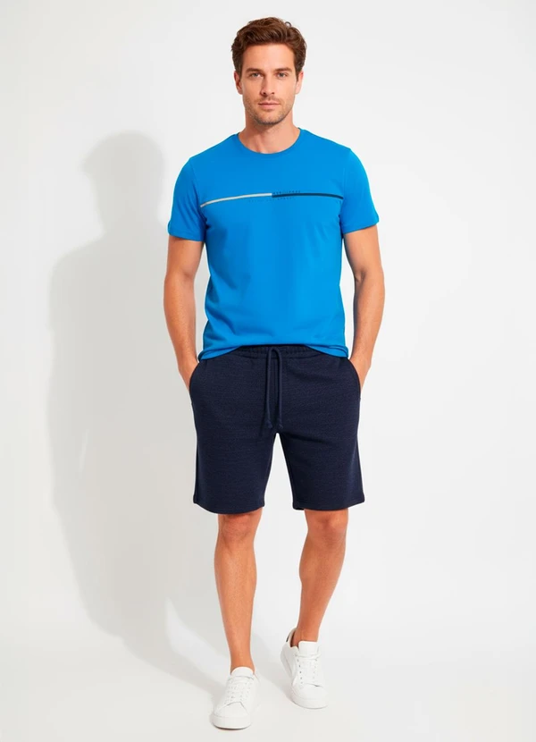 Fakini - Camiseta em Malha Azul 4