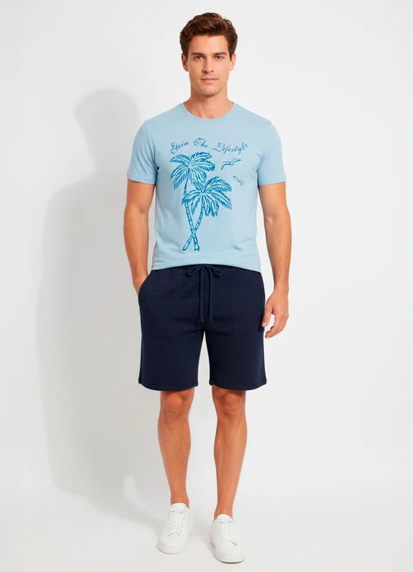 Fakini - Camiseta em Malha Azul 3