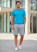 Camiseta em Malha Azul 