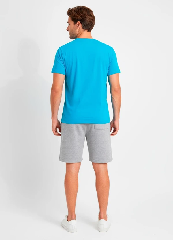 Multimarcas - Camiseta em Malha Azul 2