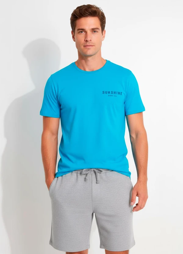 Multimarcas - Camiseta em Malha Azul 4