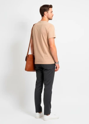 Multimarcas - Camiseta em Malha Bege - MULTIMARCAS