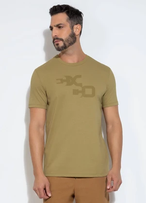 Exco - Camiseta em Malha Bege - EXCO