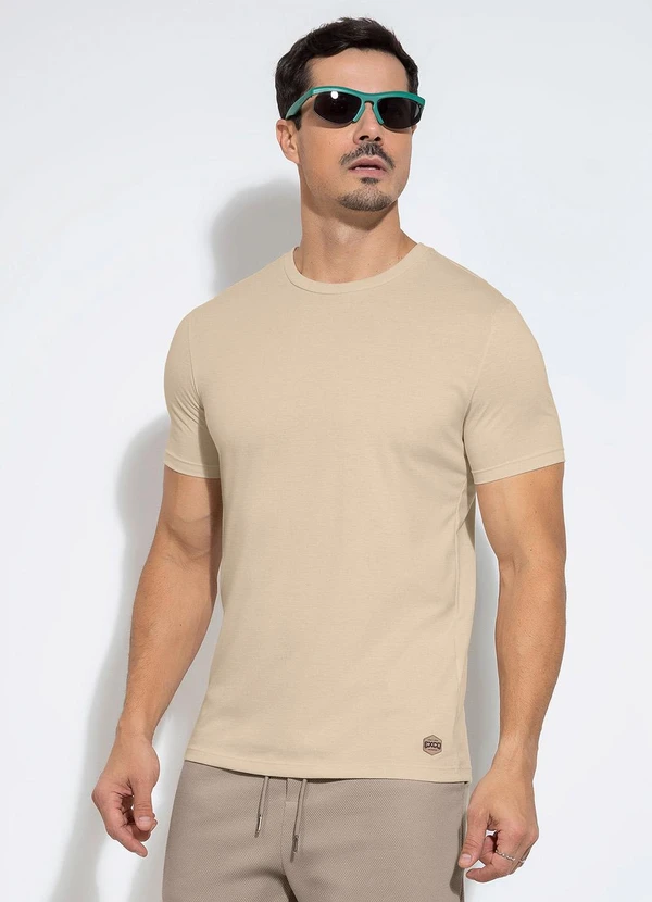 Exco - Camiseta em Malha Bege