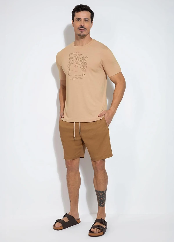 Exco - Camiseta em Malha Bege 4