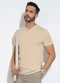 Exco - Camiseta em Malha Preto - variação: Bege