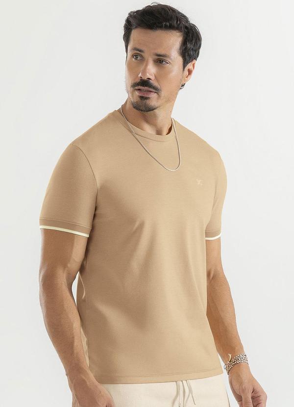 Exco - Camiseta em Malha Caramelo