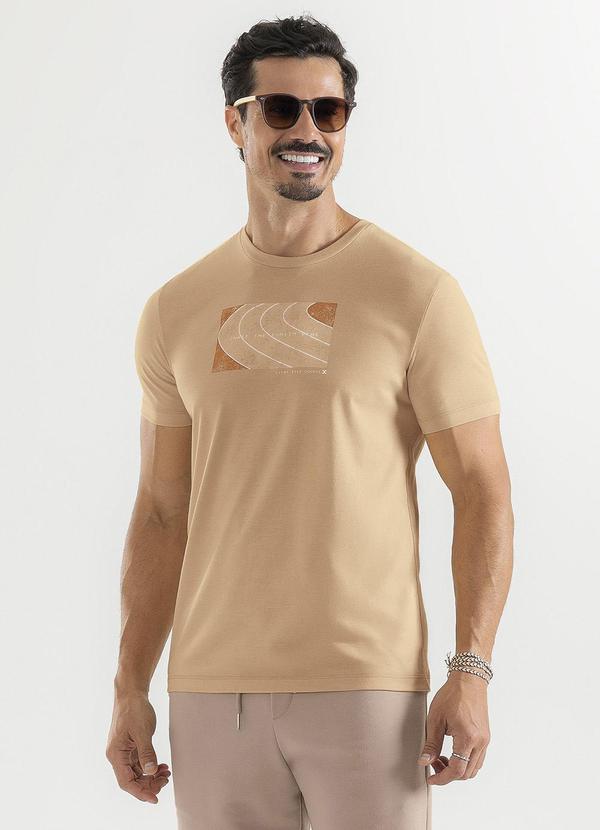 Exco - Camiseta em Malha Caramelo