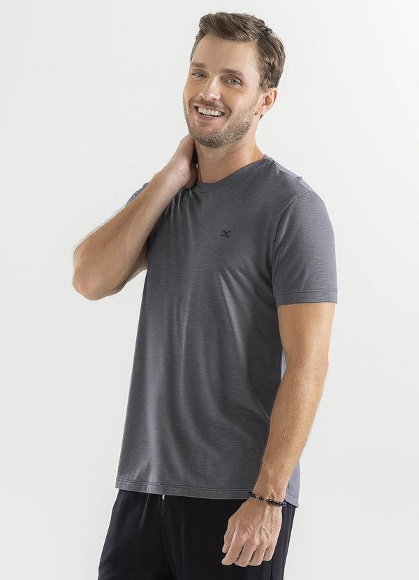 Exco - Camiseta em Malha Cinza Escuro