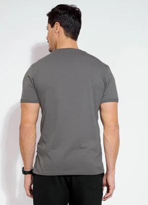 Exco - Camiseta em Malha Cinza - EXCO