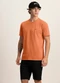 Fico - Camiseta em Malha com Textura Laranja - variação: Laranja