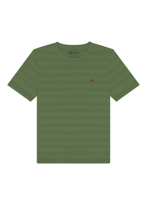 Fico - Camiseta em Malha com Textura Verde - FICO