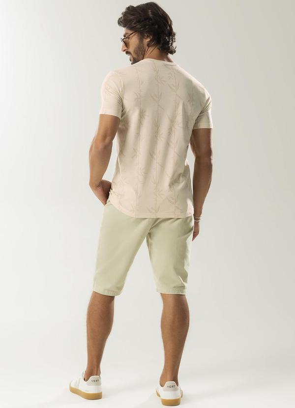 Exco - Camiseta em Malha Estampada Bege 4