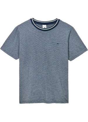 Malwee - Camiseta em Malha Fio a Fio Azul Marinho - MALWEE