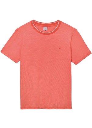 Malwee - Camiseta em Malha Fio a Fio Salmão - MALWEE