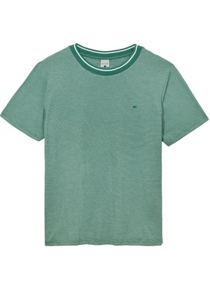 Malwee - Camiseta em Malha Fio a Fio Verde  - MALWEE