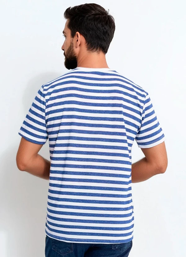 Multimarcas - Camiseta em Malha Flamê Azul 2