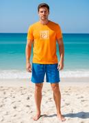 CAMISETA EM MALHA (LARANJA)