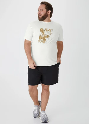 Malwee - Camiseta em Malha Linho Plus Off White - MALWEE