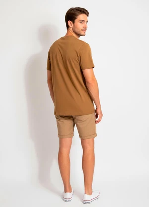Multimarcas - Camiseta em Malha Marrom - MULTIMARCAS