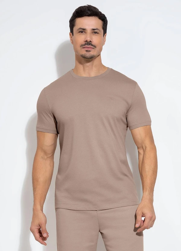 Exco - Camiseta em Malha Marrom