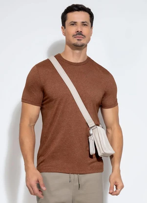 Exco - Camiseta em Malha Marrom - EXCO