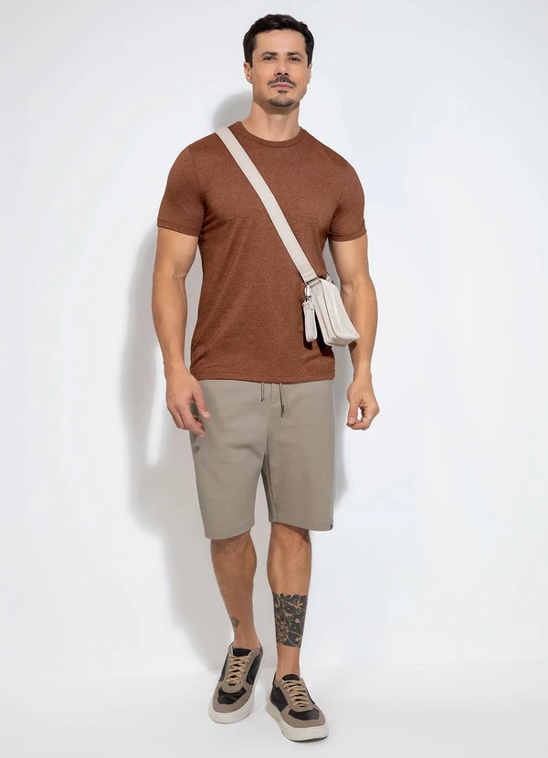 Exco - Camiseta em Malha Marrom 3