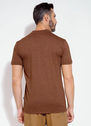 Exco - Camiseta em Malha Marrom - EXCO