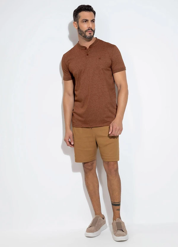 Exco - Camiseta em Malha Marrom 3