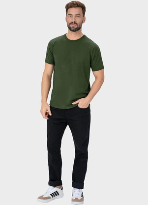 Malwee - Camiseta em Malha Masculina Verde - MALWEE