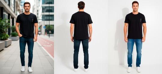 Camiseta em Malha Preto