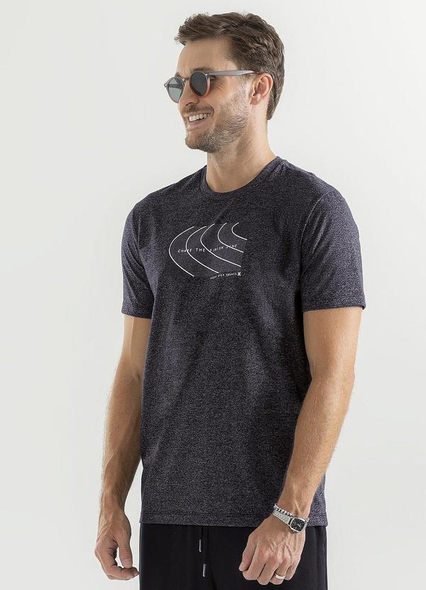 Exco - Camiseta em Malha Preto