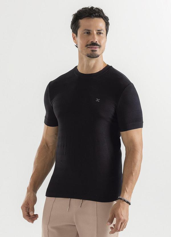 Exco - Camiseta em Malha Preto