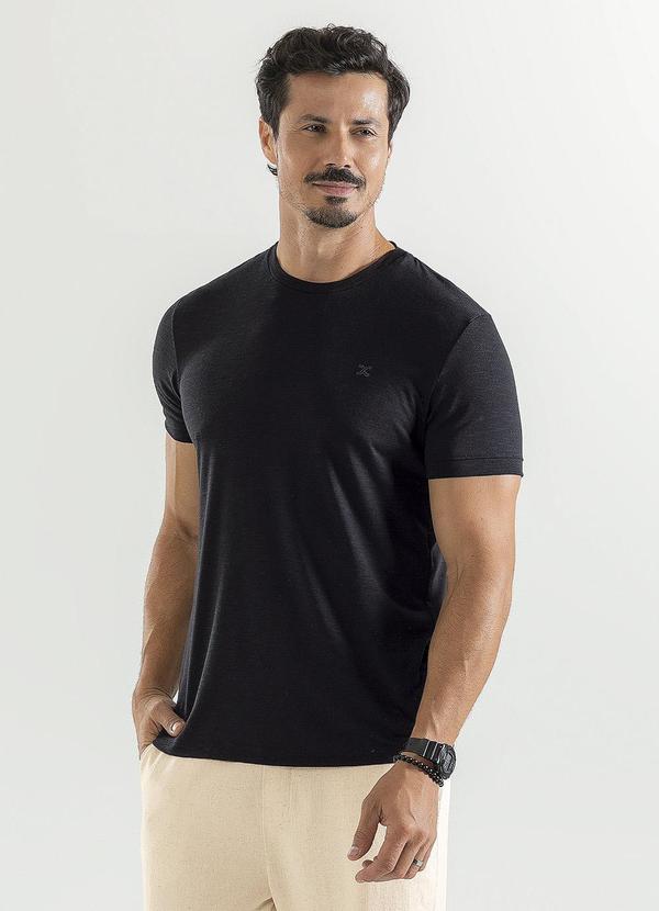 Exco - Camiseta em Malha Preto