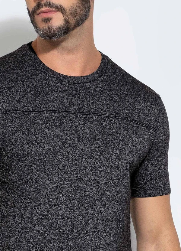 Exco - Camiseta em Malha Preto 3